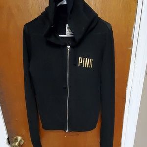 Black full zip sweater